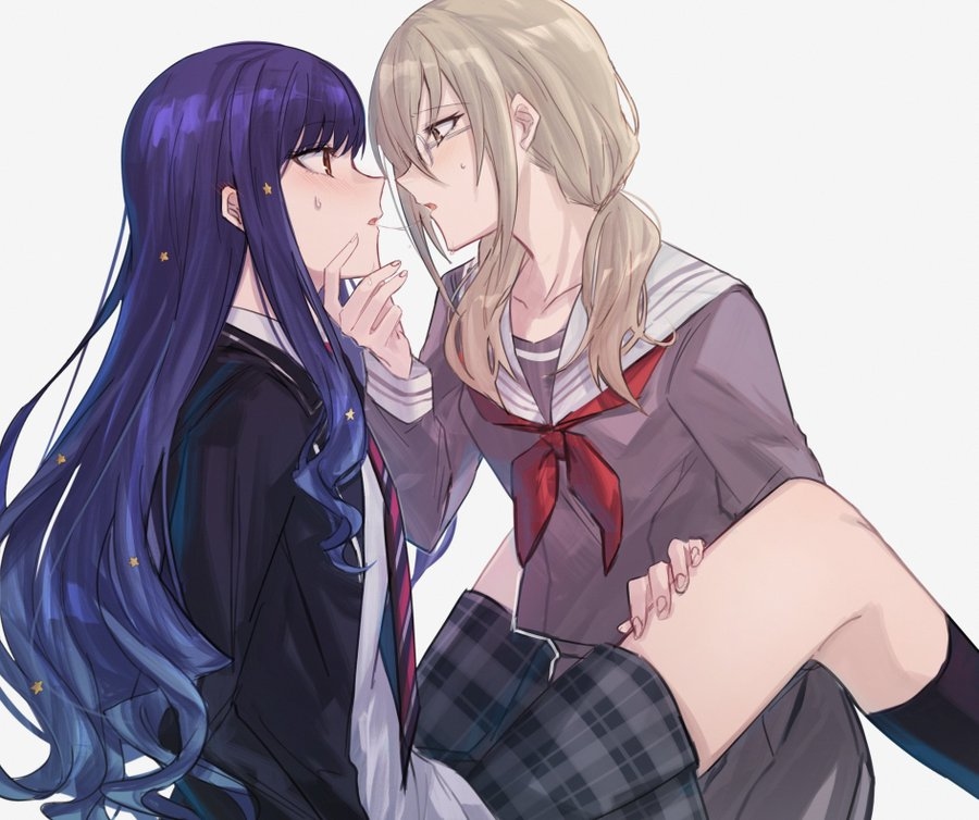 This is a pixiv picture whose title is 百合ログ.