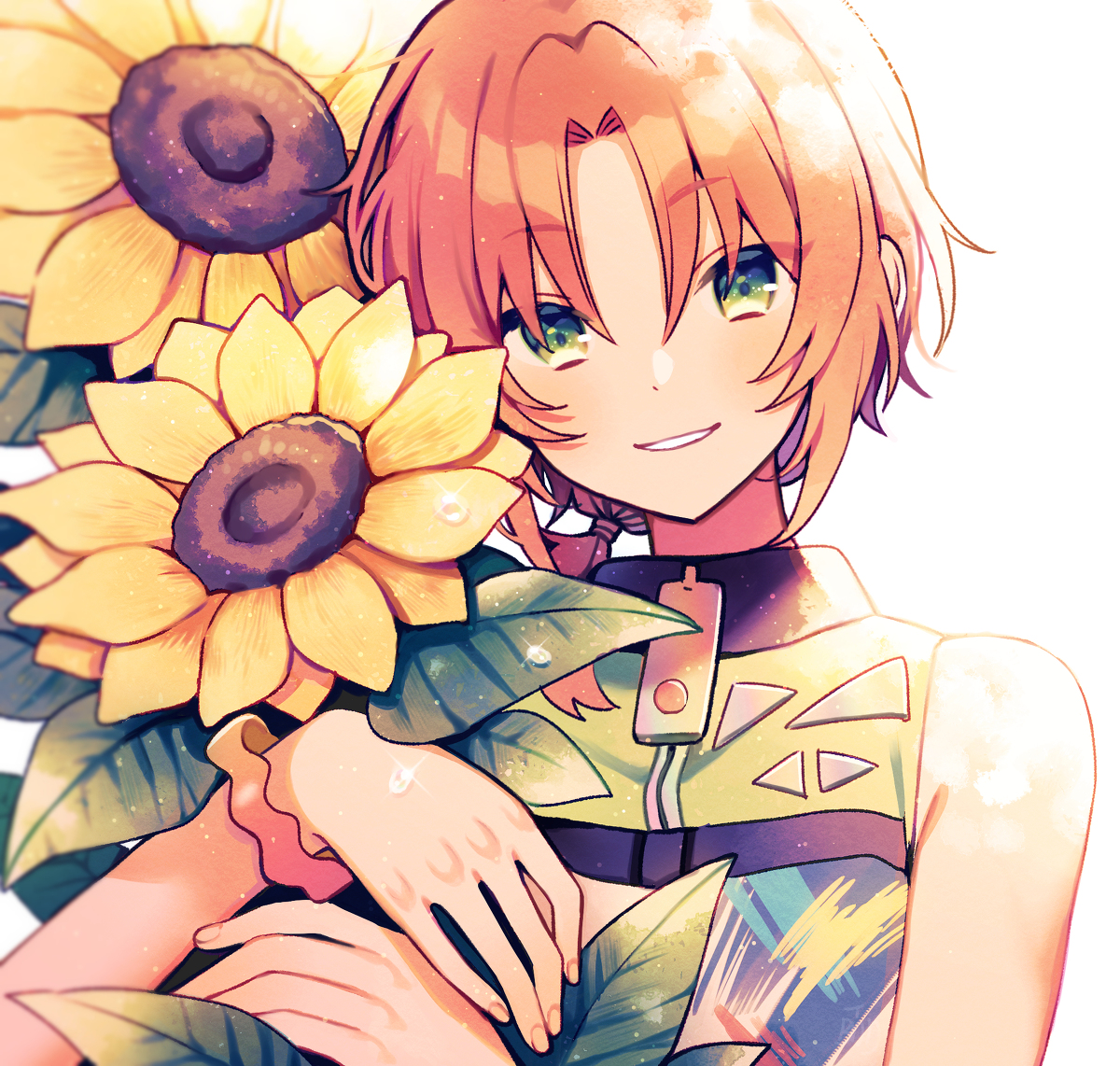 This is a pixiv picture whose title is 太陽みたいに.