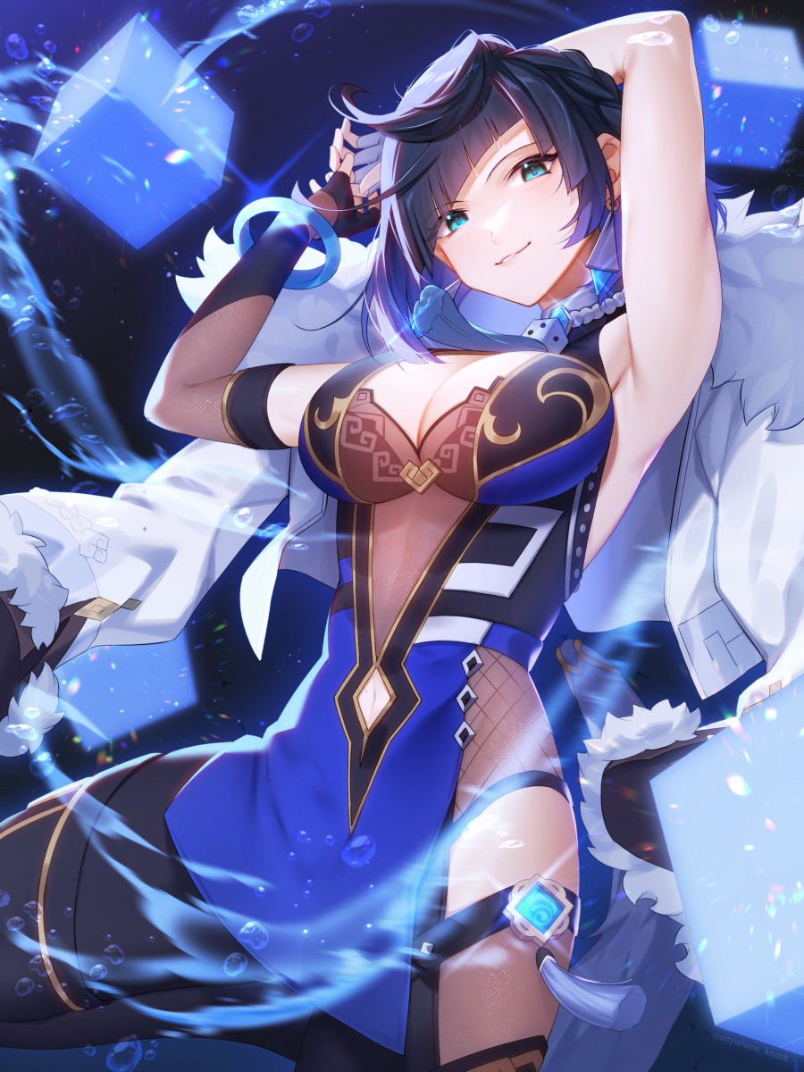 This is a pixiv picture whose title is 夜蘭.