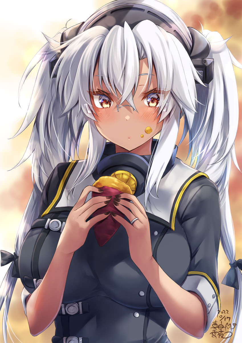 This is a pixiv picture whose title is ほっぺについてる武蔵しゃん.