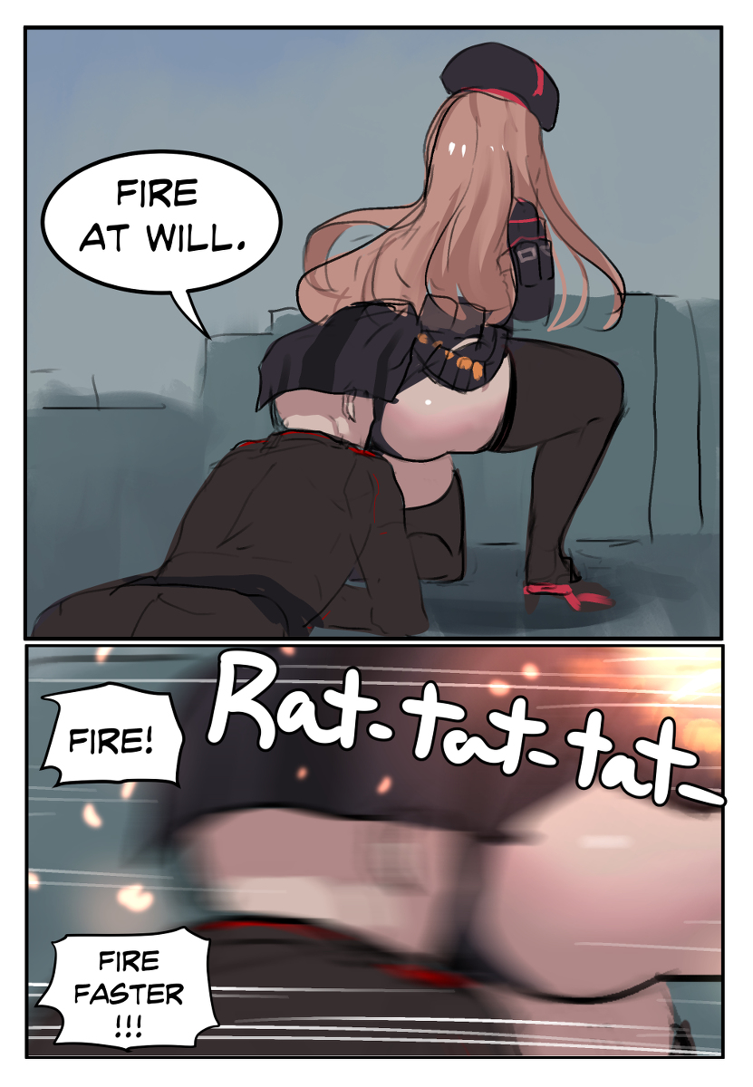 This is a pixiv picture whose title is Fire at Will.