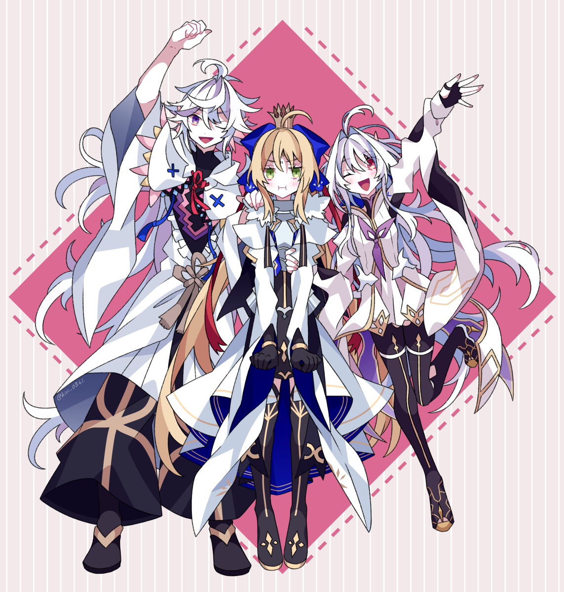 This is a pixiv picture whose title is ブリテンのキャスタートリオ.