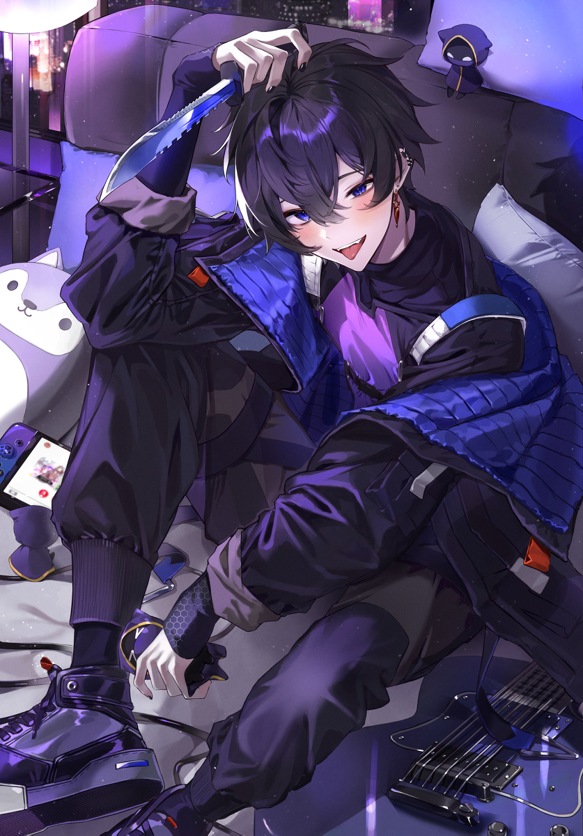 This is a pixiv picture whose title is 💜.