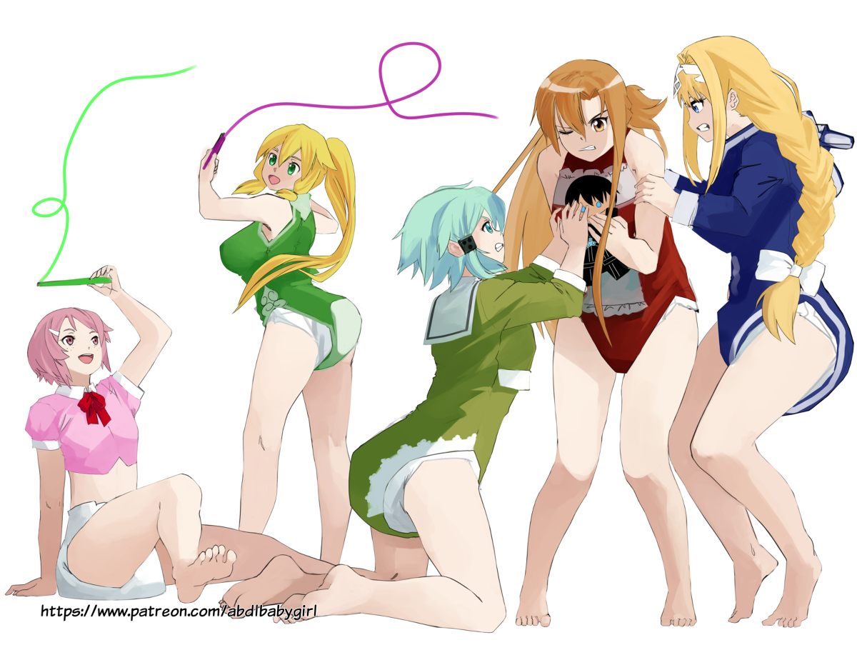 This is a pixiv picture whose title is SAO Babies.