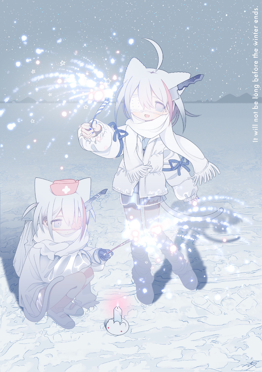 This is a pixiv picture whose title is winter ends..