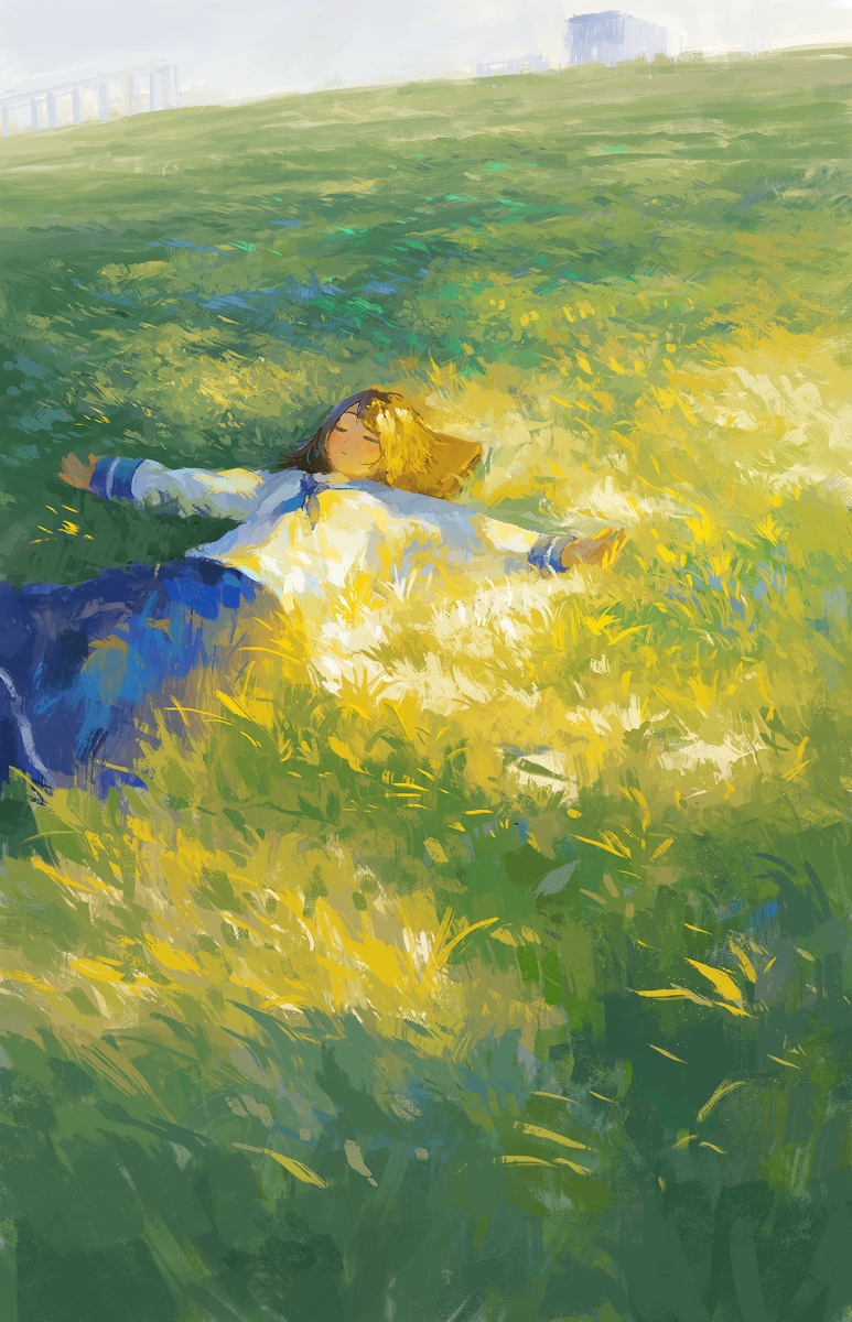 This is a pixiv picture whose title is 昼寝.