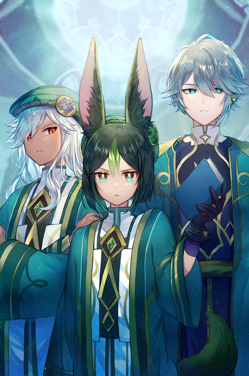 This is a pixiv picture whose title is 教令院の学生.