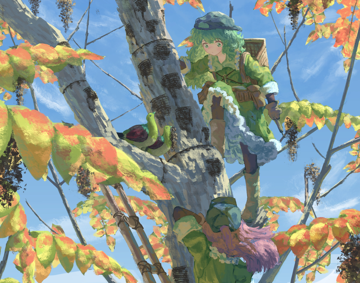 This is a pixiv picture whose title is 海から来たって？.