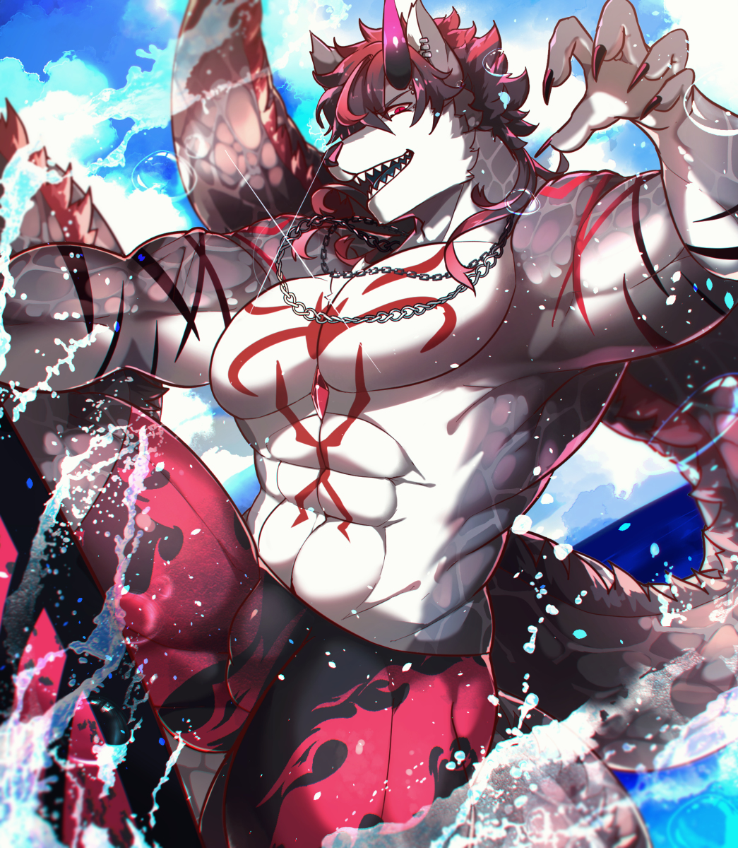 This is a pixiv picture whose title is 【PFSOZ】海と言えばパリピやんな.