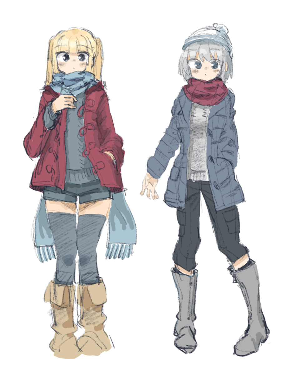 This is a pixiv picture whose title is 冬服.