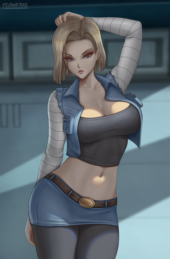 This is a pixiv picture whose title is Android 18.