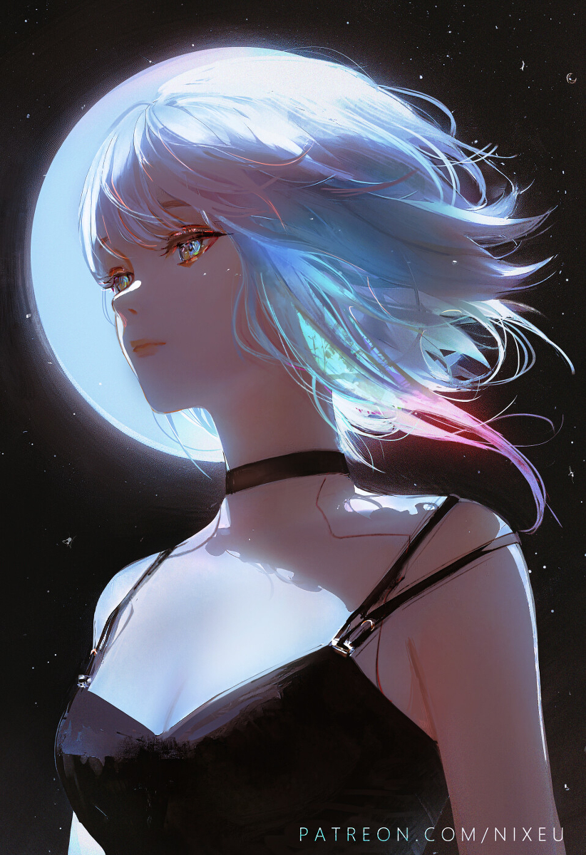 This is a pixiv picture whose title is H a l o.