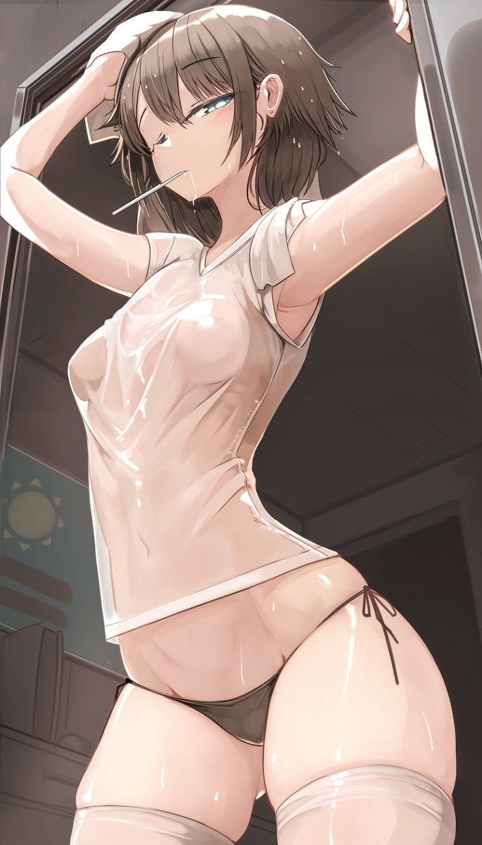 This is a pixiv picture whose title is 上がり.