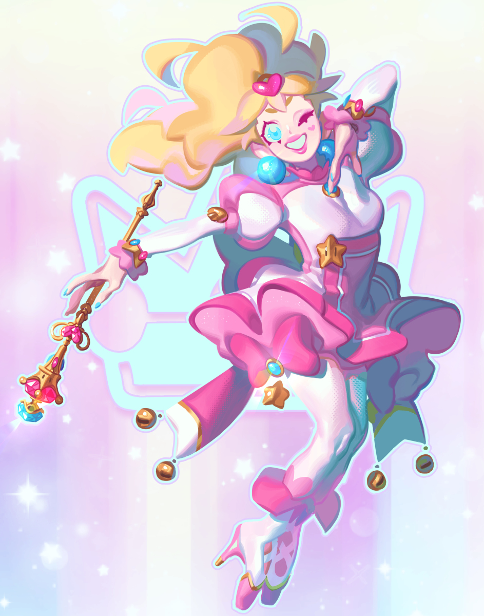 This is a pixiv picture whose title is Magical Girl Peach.