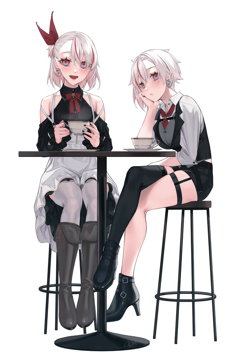 This is a pixiv picture whose title is 紅茶を嗜む.