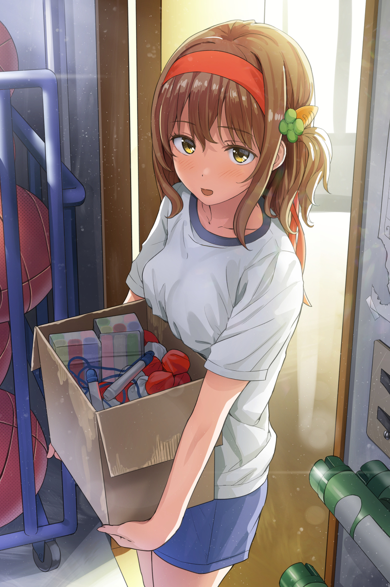 This is a pixiv picture whose title is 体育倉庫.