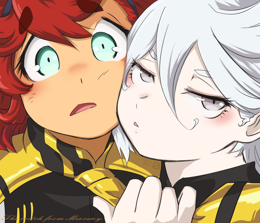 This is a pixiv picture whose title is ⊂水星のいいふうふ⊃.