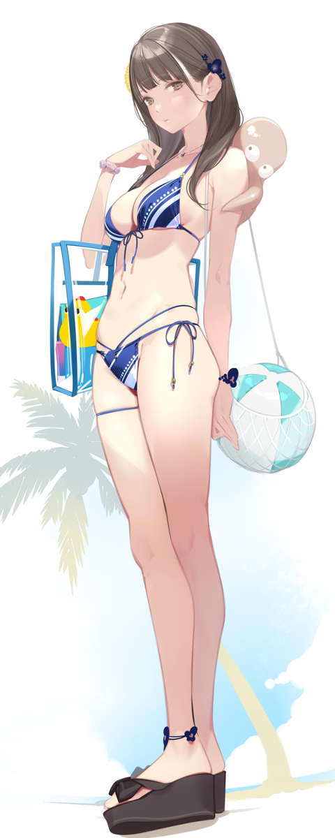 This is a pixiv picture whose title is 水着ガール.