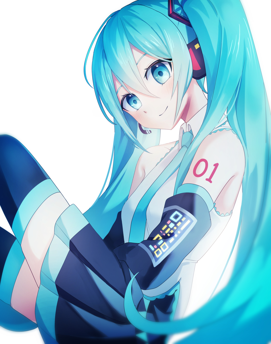 This is a pixiv picture whose title is miku.