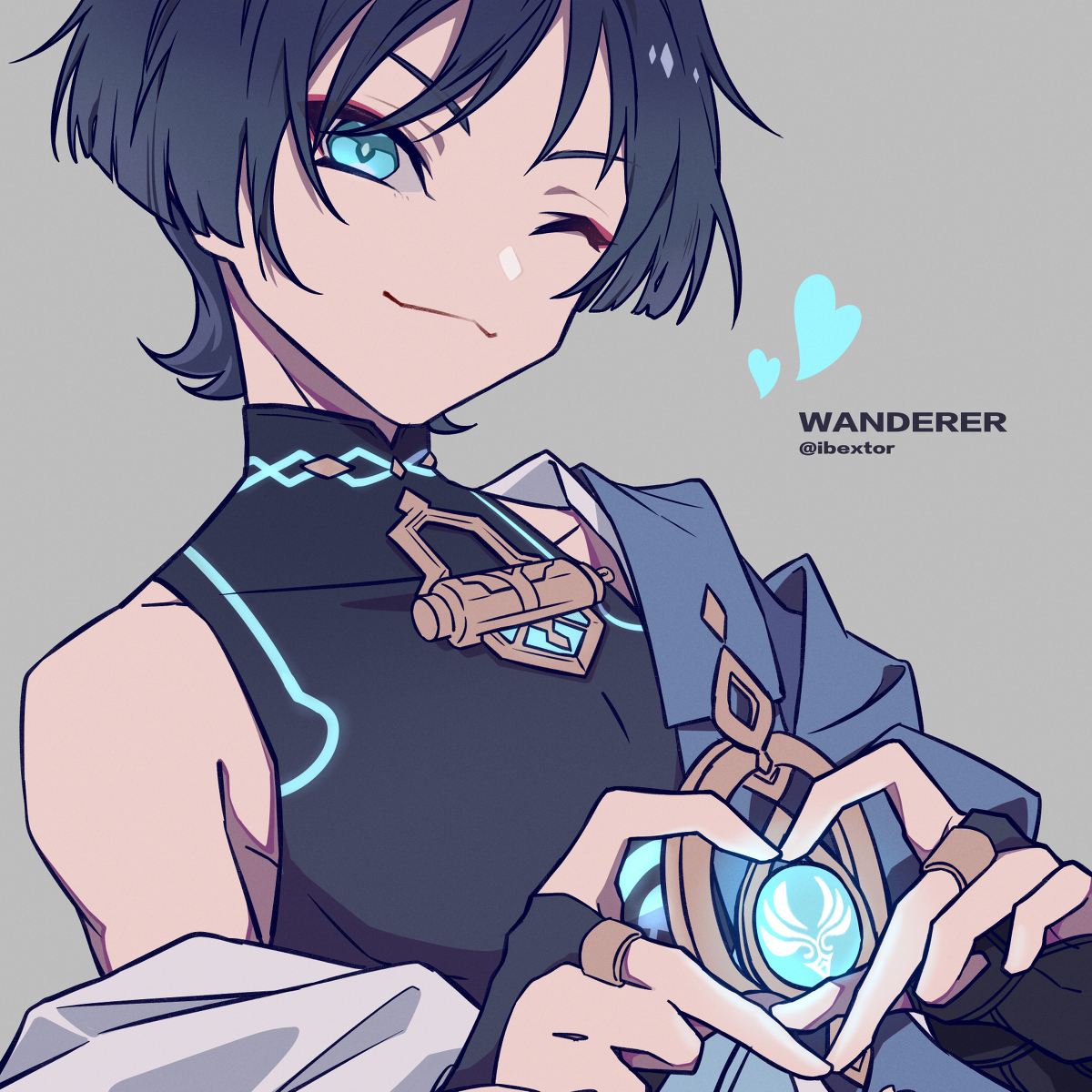 This is a pixiv picture whose title is My Own Heart💙.