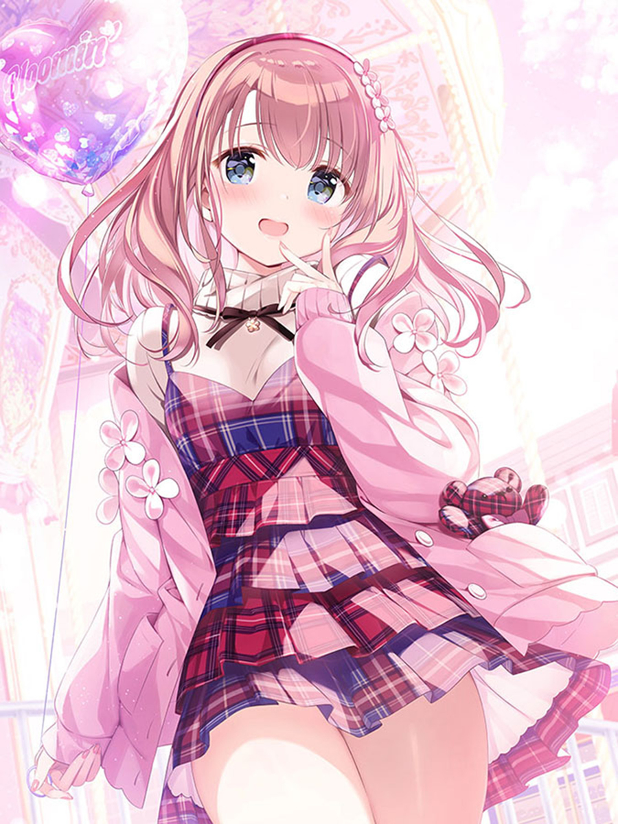 This is a pixiv picture whose title is メリーゴーランド前で.