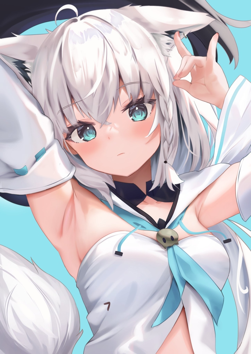 This is a pixiv picture whose title is こんこん？.