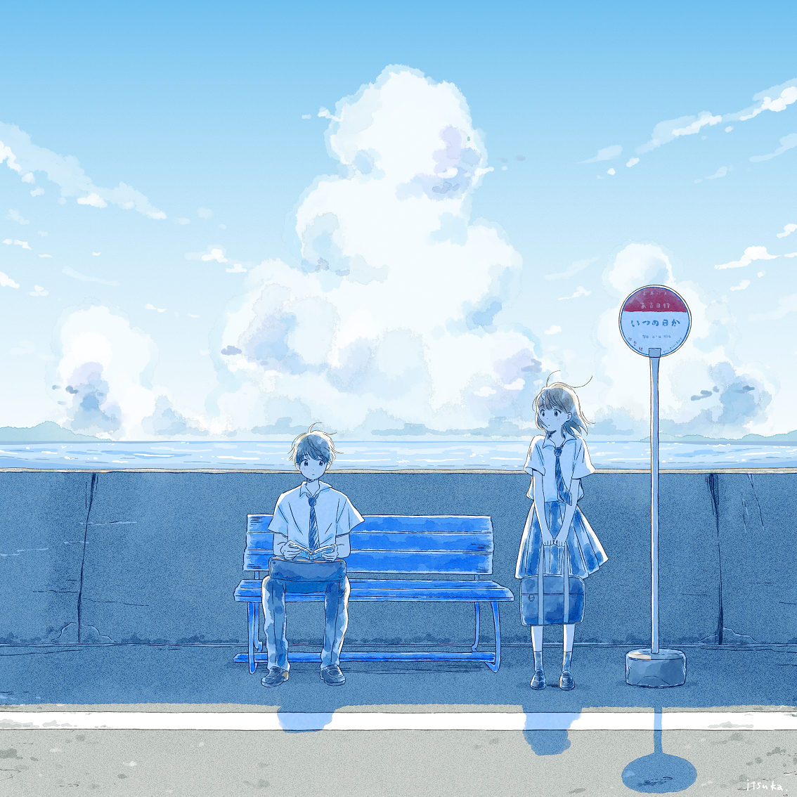 This is a pixiv picture whose title is いつの日か.