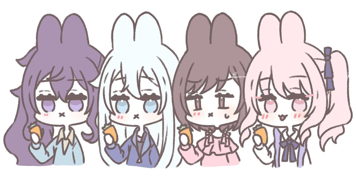 This is a pixiv picture whose title is ケモ耳ニーゴ.