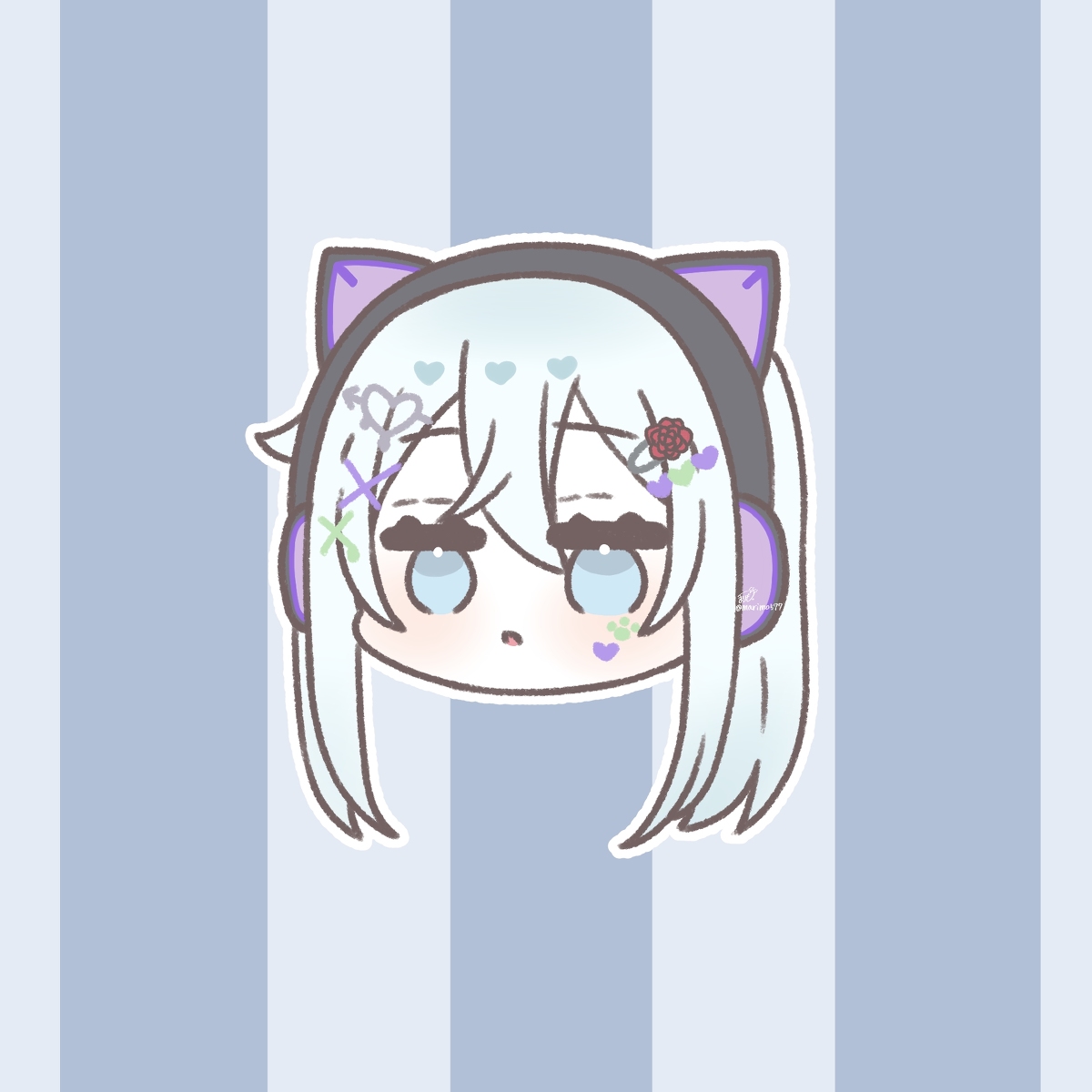 This is a pixiv picture whose title is ニーゴのフリーアイコン.