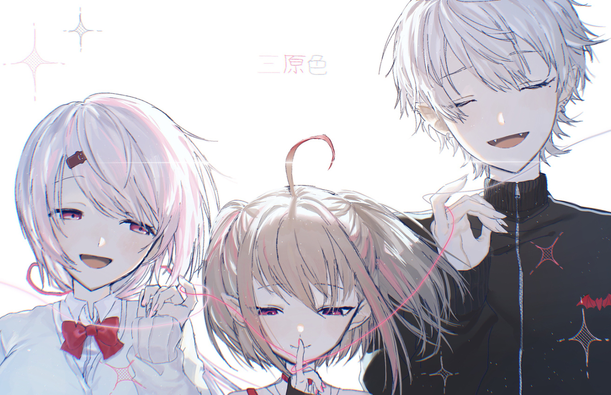 This is a pixiv picture whose title is 三原色.