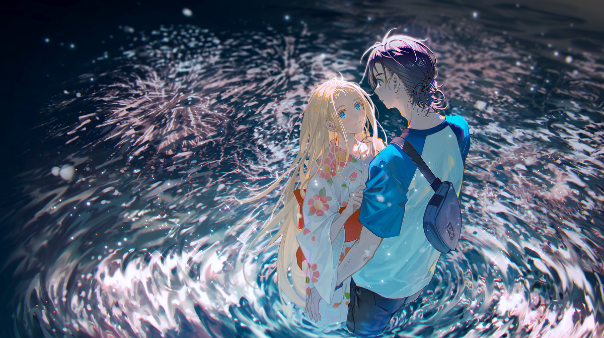 This is a pixiv picture whose title is 「ただいま」.