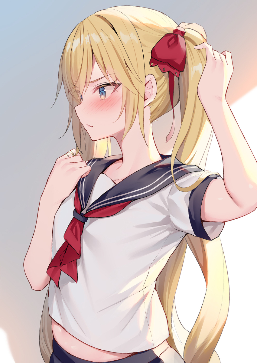 This is a pixiv picture whose title is ツンツン妹.