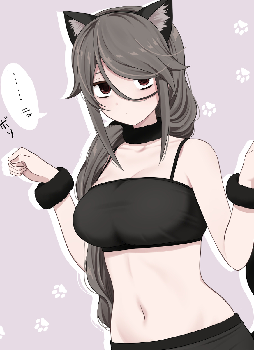 This is a pixiv picture whose title is 猫なくらい子.