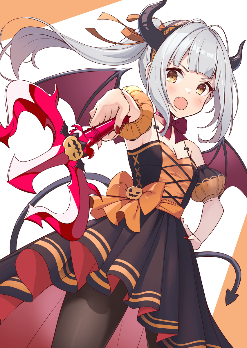 This is a pixiv picture whose title is 悪魔になった霞ちゃん.