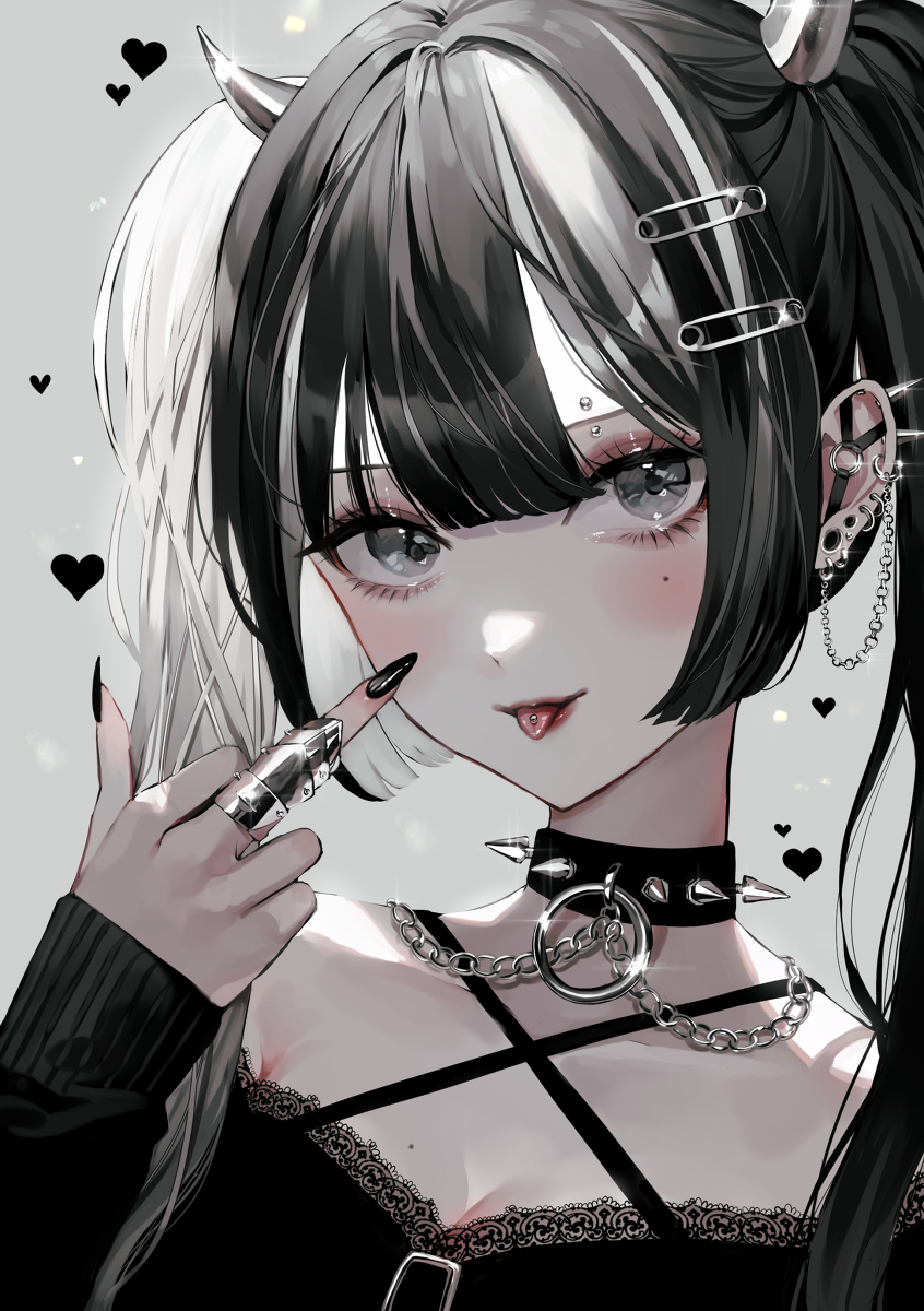 This is a pixiv picture whose title is Don't fuck with me🖤🖤.