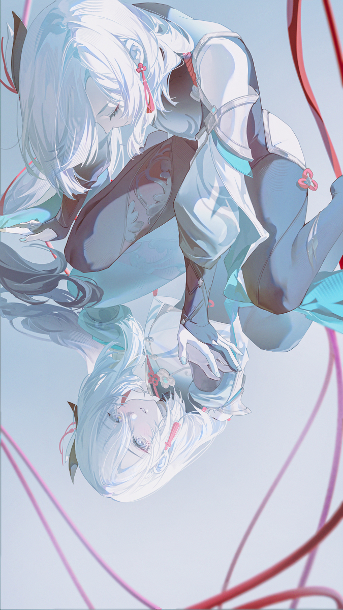 This is a pixiv picture whose title is 申鹤.