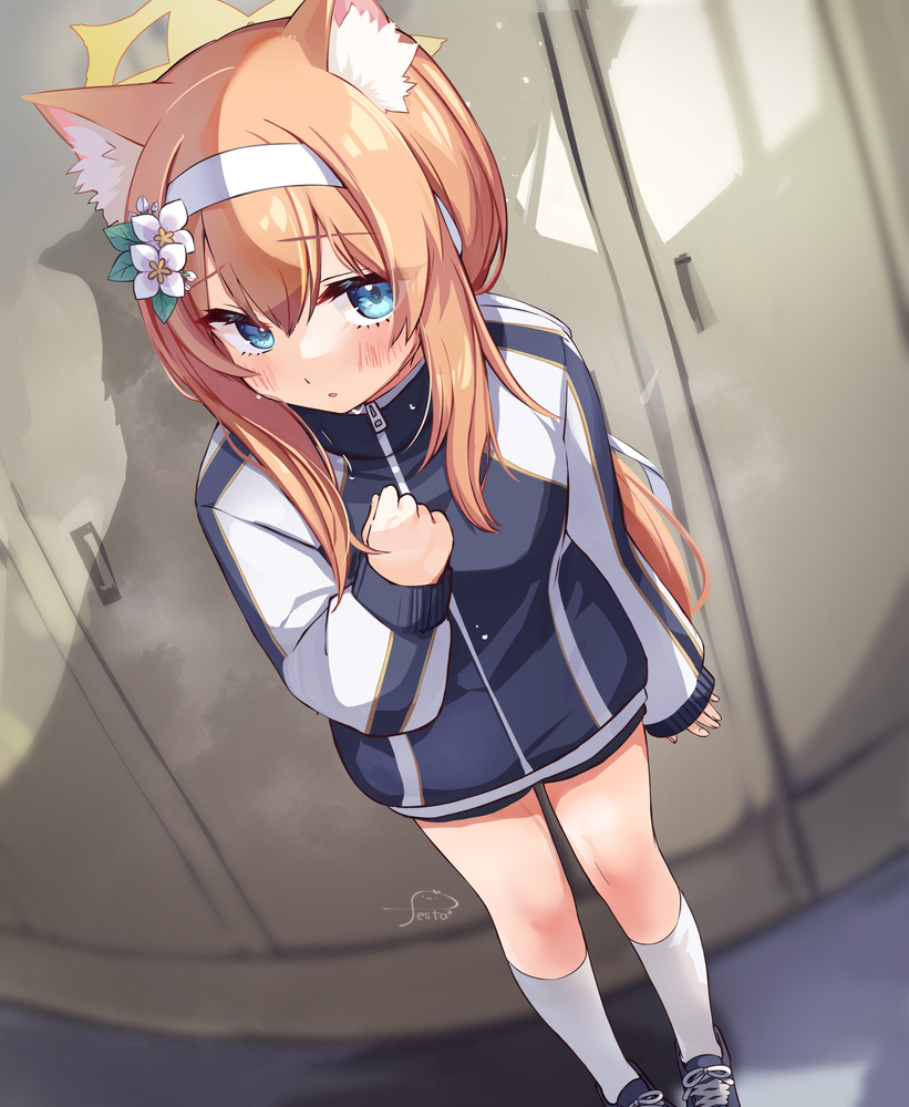 This is a pixiv picture whose title is 伊落マリー(体操服).