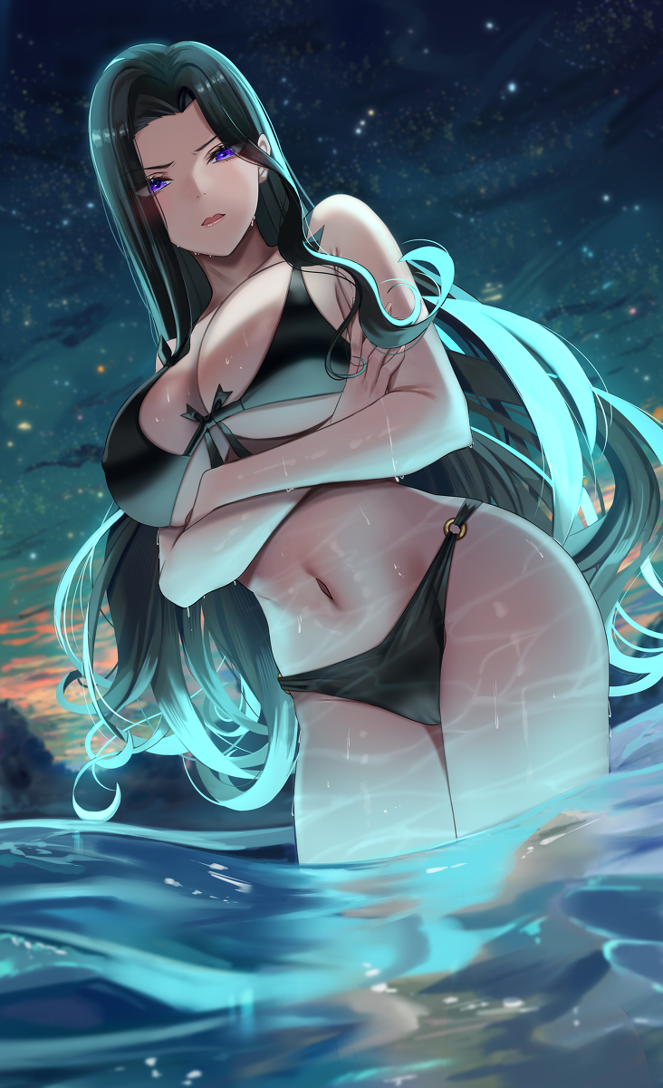 This is a pixiv picture whose title is Sea.