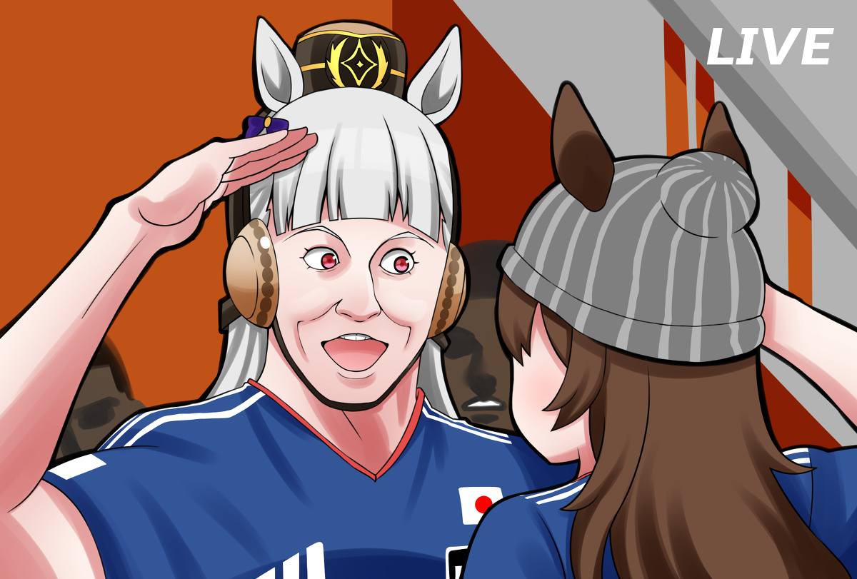 This is a pixiv picture whose title is ワールドカップに出場していた頃のゴルシ.