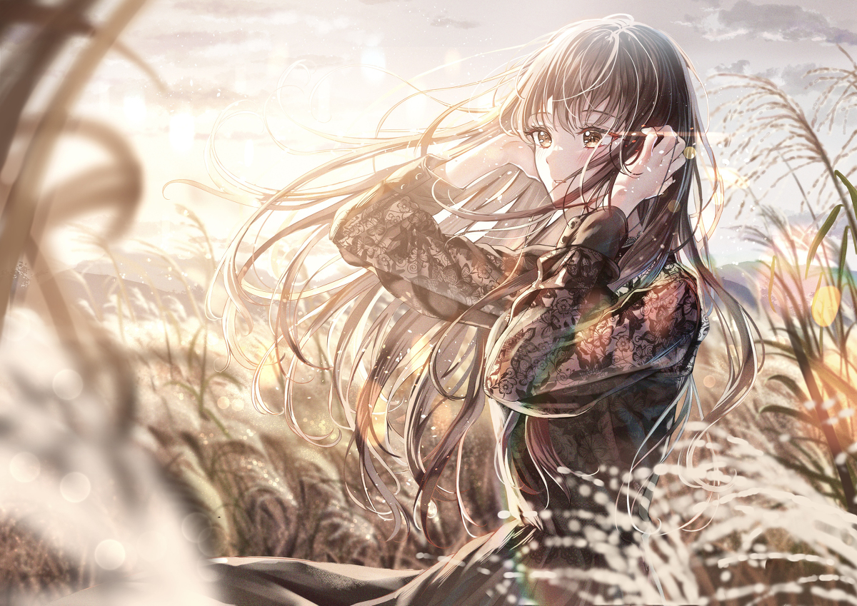 This is a pixiv picture whose title is 秋声を聴く.