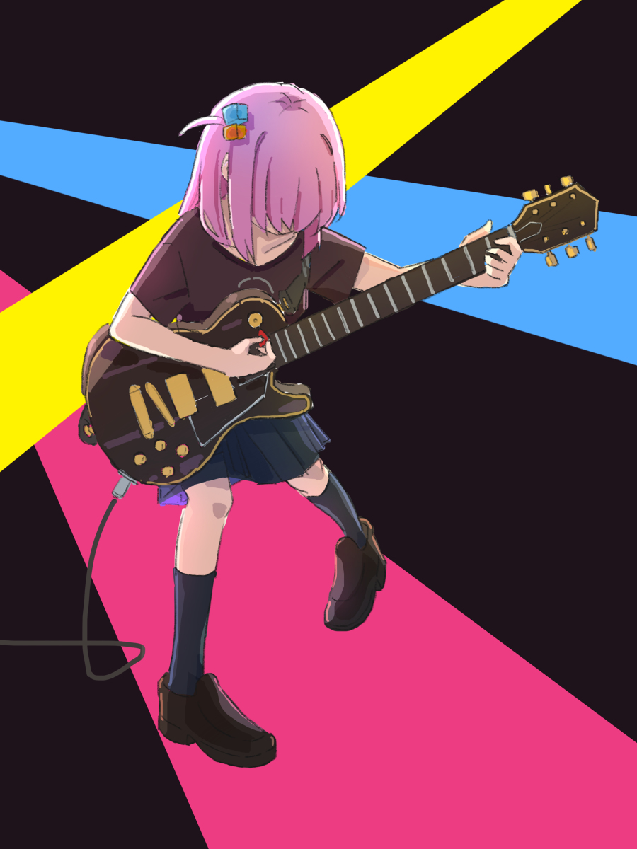 This is a pixiv picture whose title is ぼっち・ざ・ろっく！.