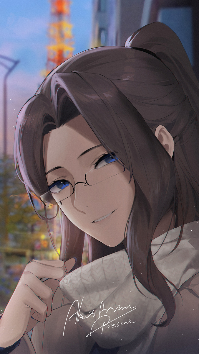 This is a pixiv picture whose title is 冬日.