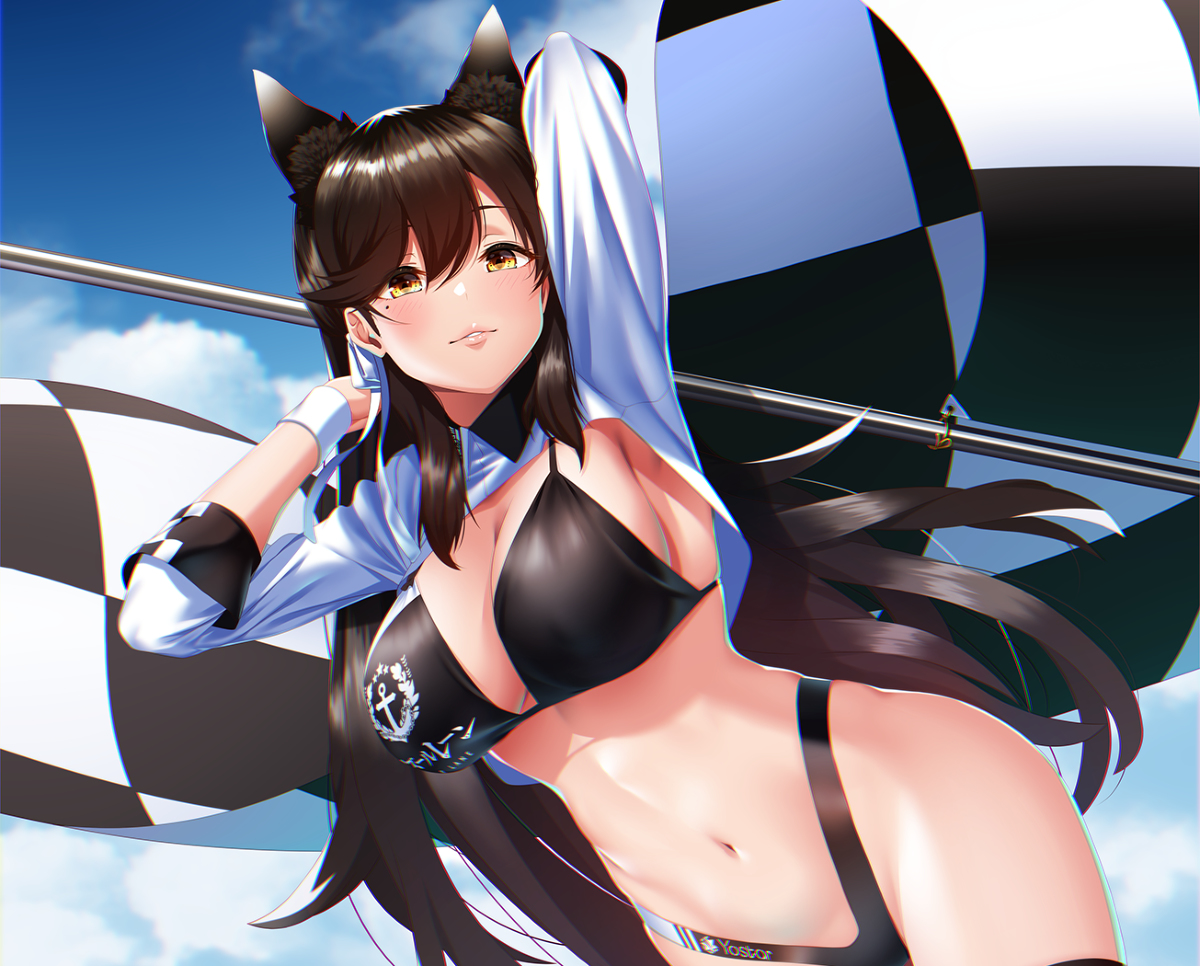 This is a pixiv picture whose title is アズールレーン　RQ愛宕.