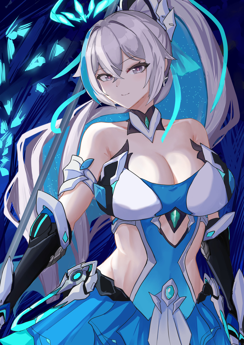 This is a pixiv picture whose title is Bronya (HoTr).