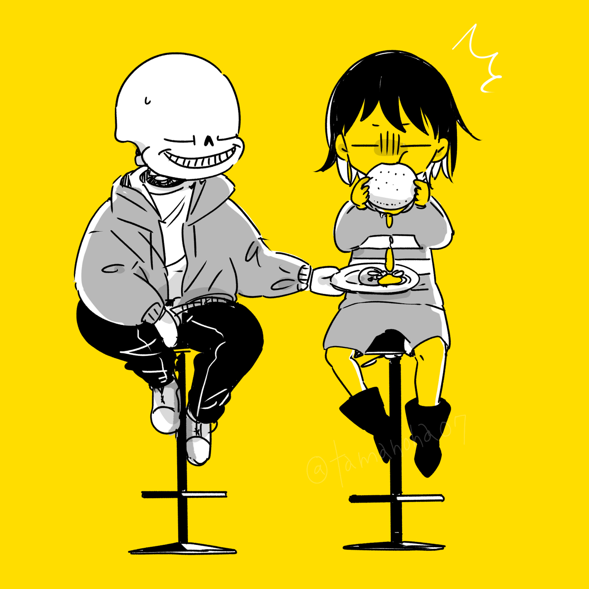 This is a pixiv picture whose title is UNDERTALEらくがき.