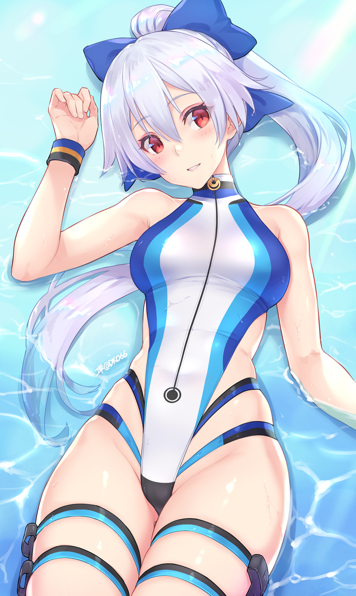 This is a pixiv picture whose title is 水着巴さん.