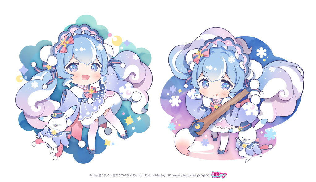 This is a pixiv picture whose title is SNOW MIKU 2023.