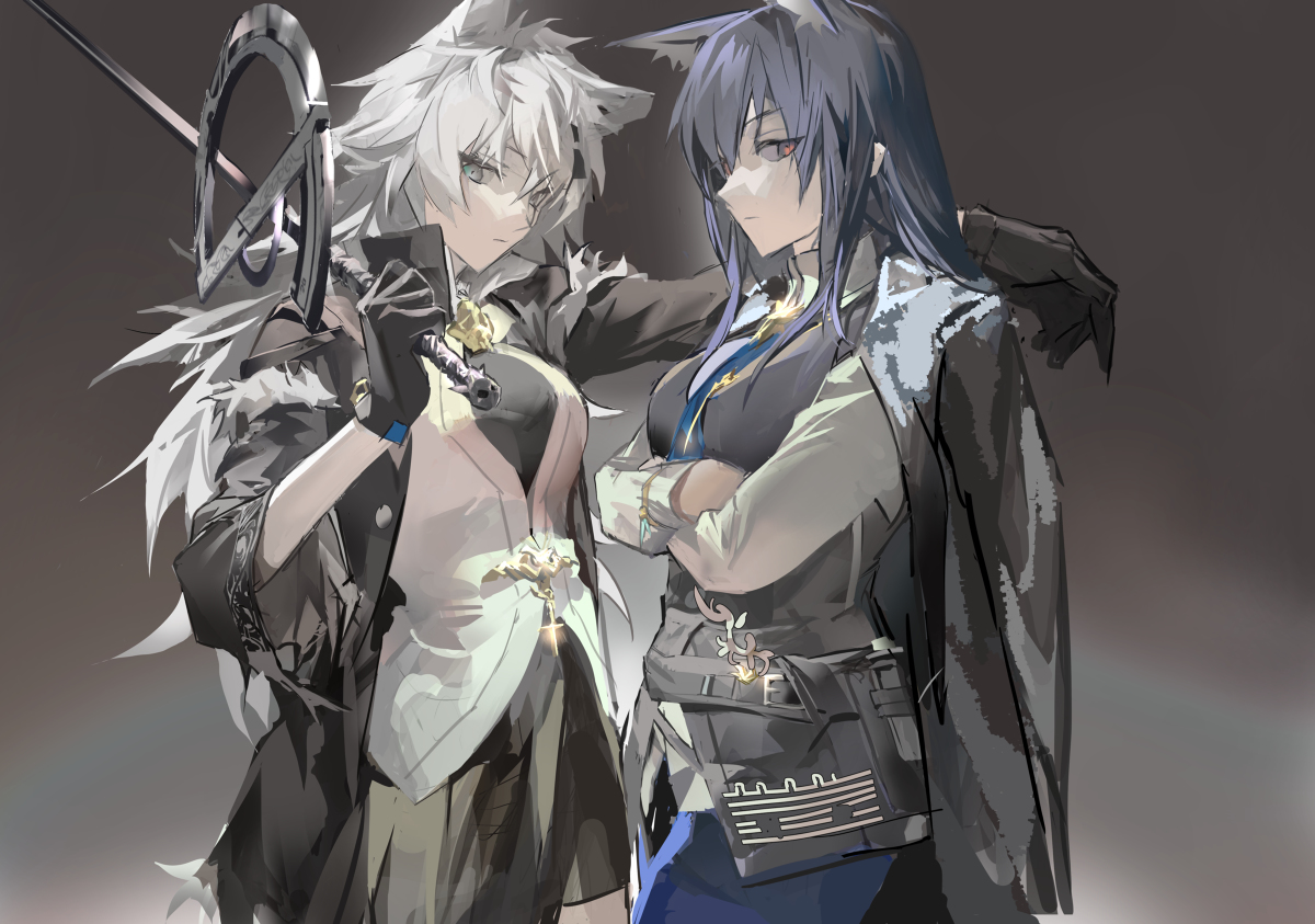 This is a pixiv picture whose title is 贴贴.