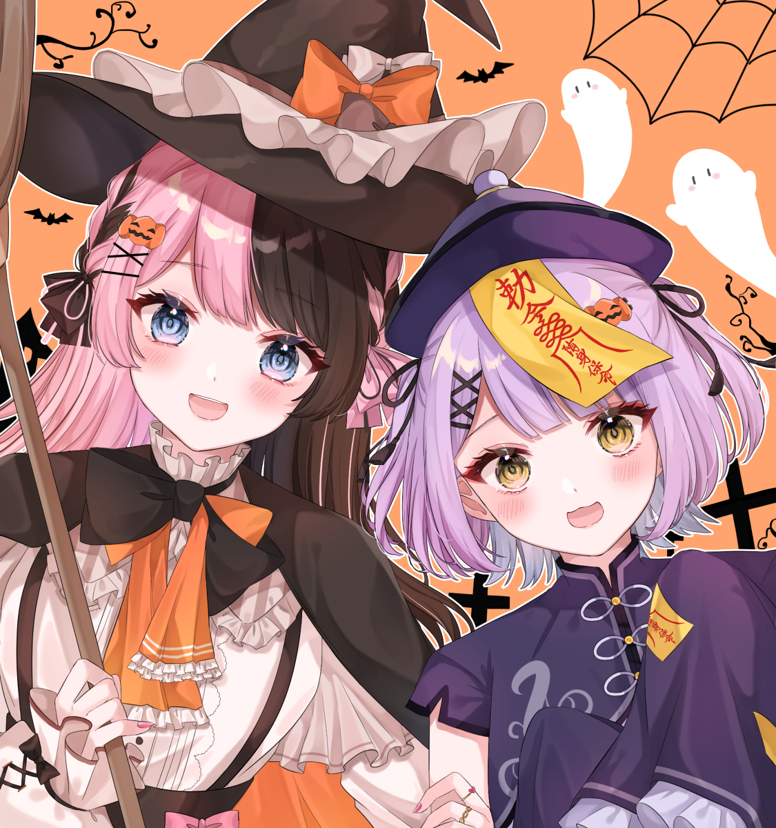 This is a pixiv picture whose title is 🎃👻💘.