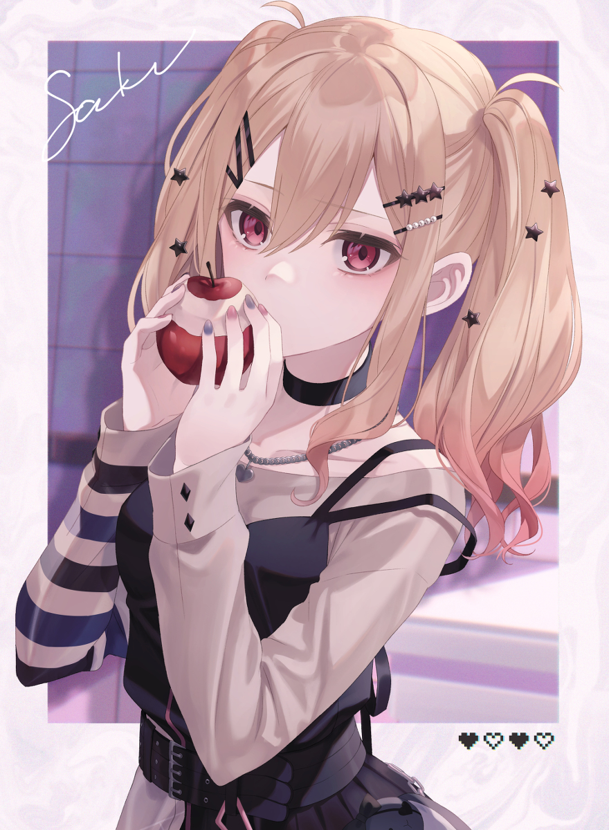 This is a pixiv picture whose title is ♡♥♡♥.